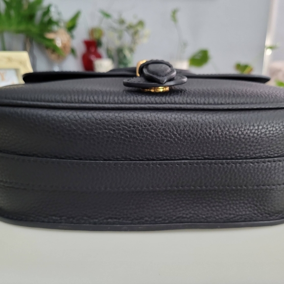 Authentic Dior Bobby Flap Bag Natural Black Grained Calfskin FREE AUTHENTICATION - Picture 10 of 16